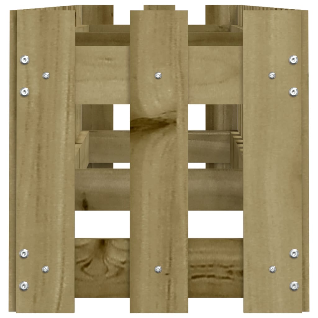 Canteiro elevado c/ design cerca 200x30x30 cm pinho impregnado