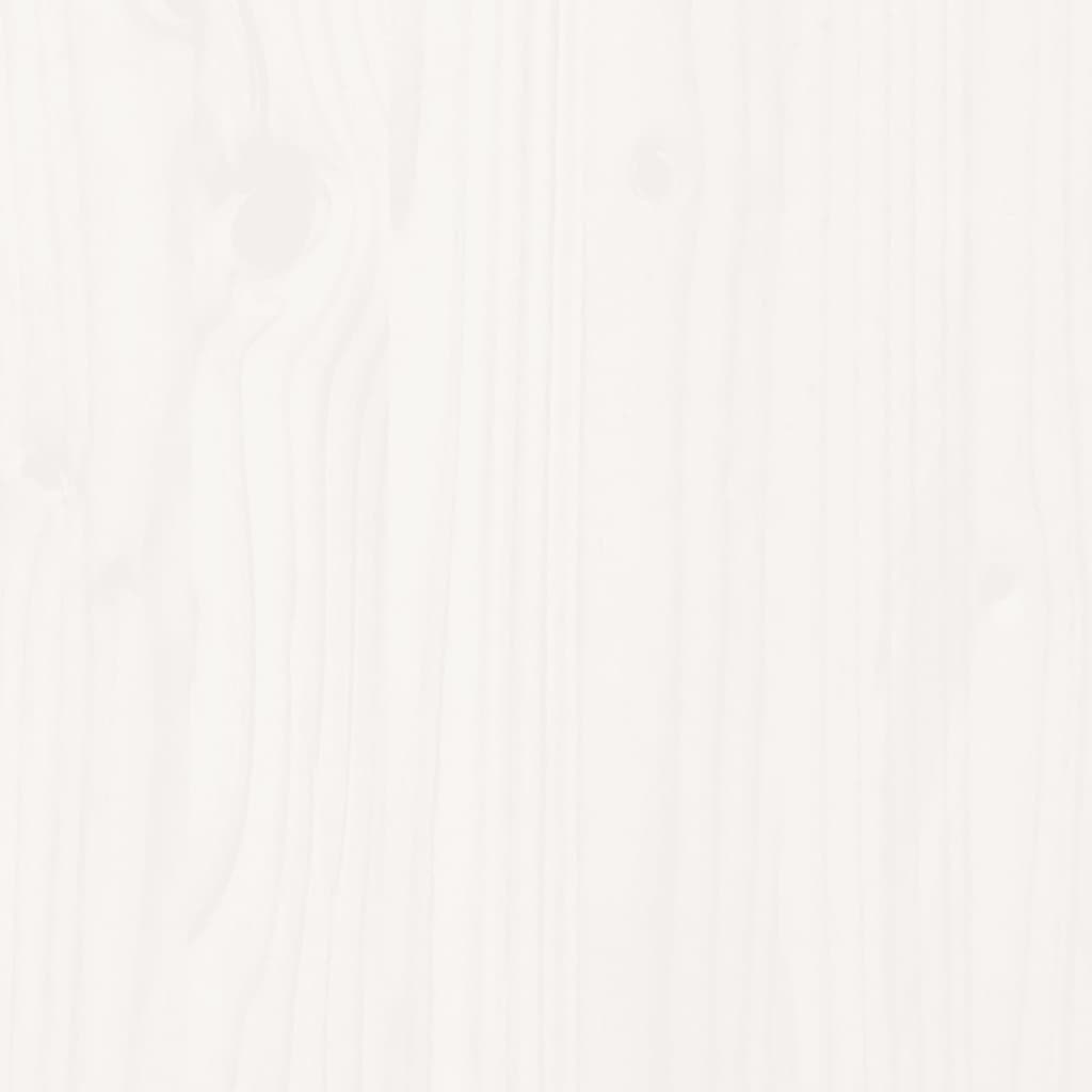 Banco de jardim extensível 212,5x40,5x45 cm pinho maciço branco