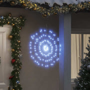 Iluminação estrelar p/ Natal 140 luzes LED 17 cm branco frio
