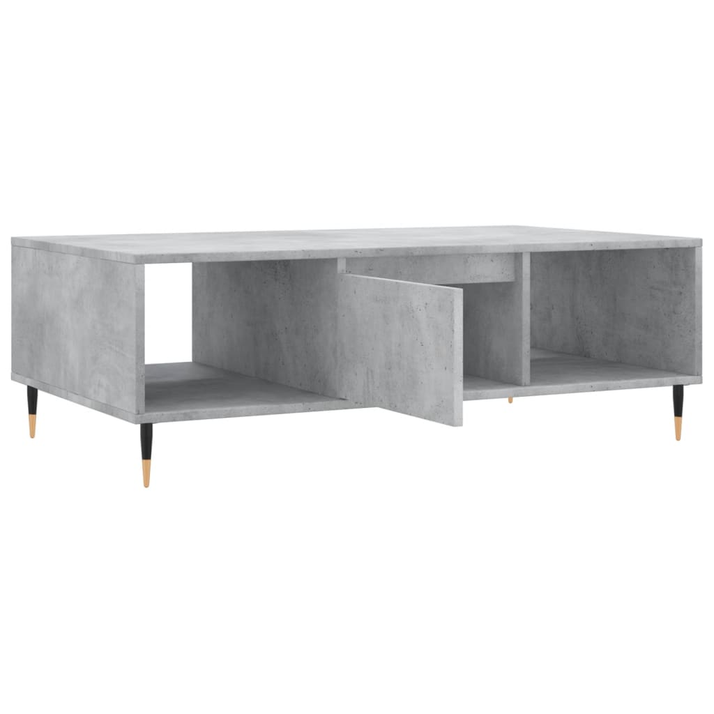 Mesa de centro 104x60x35 cm derivados madeira branco brilhante