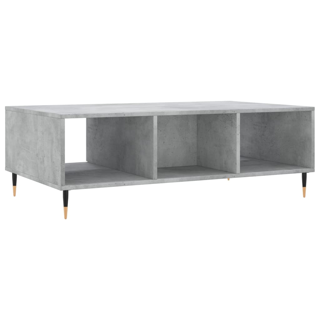 Mesa de centro 104x60x35 cm derivados madeira branco brilhante
