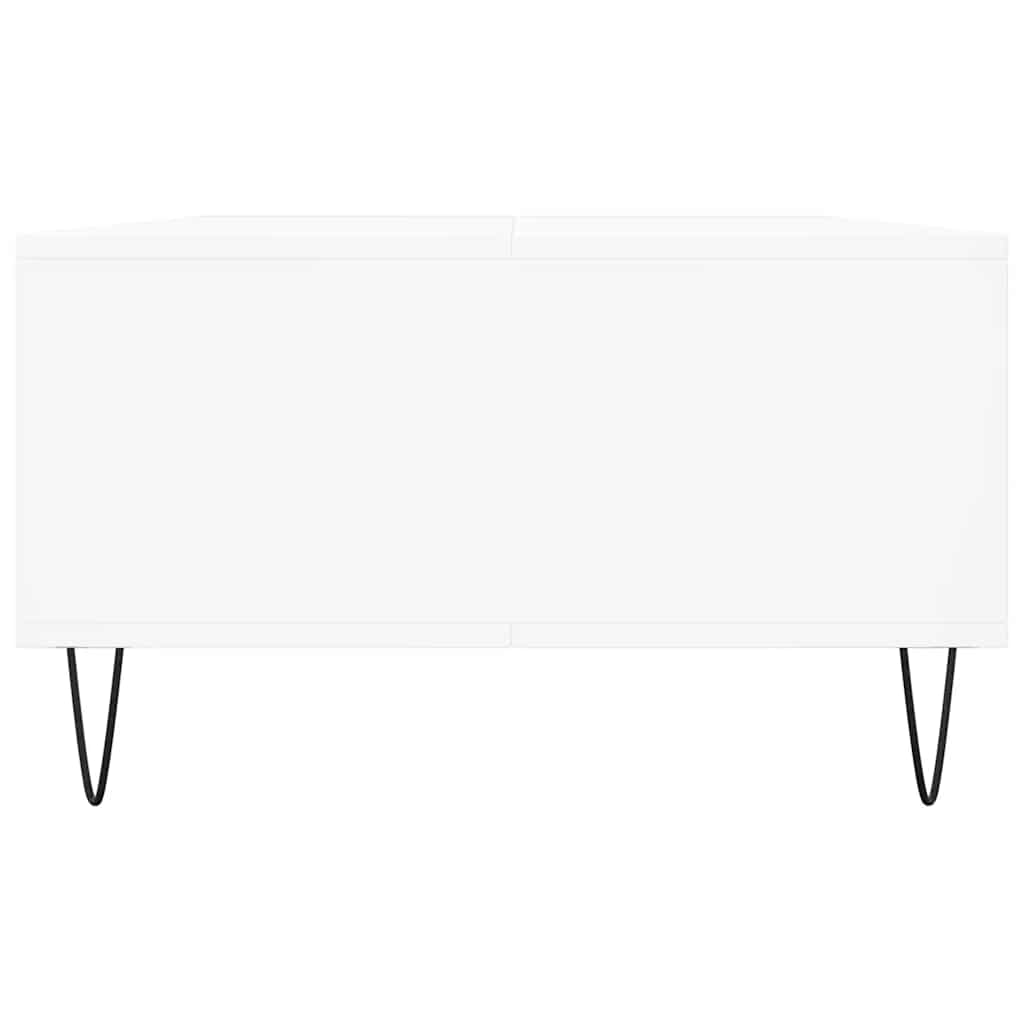 Mesa de centro 104x60x35 cm derivados madeira branco brilhante