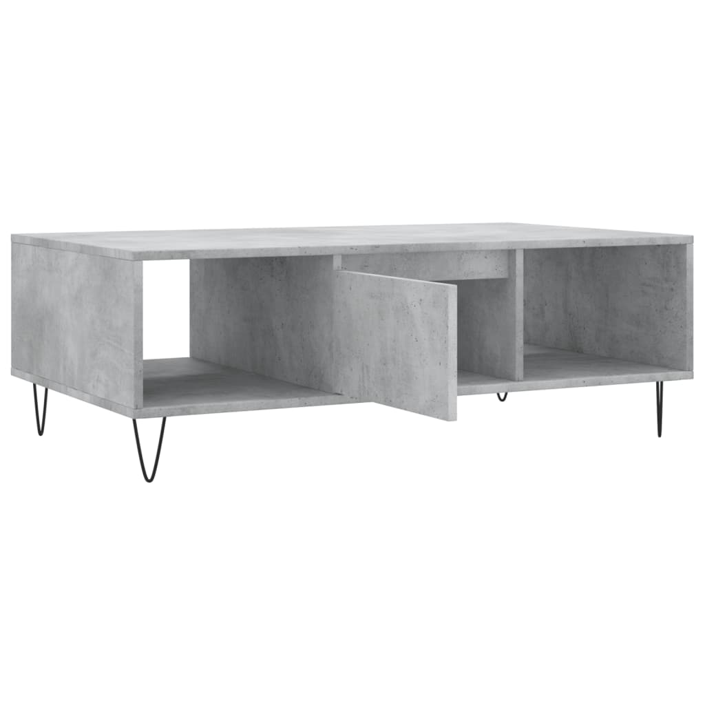 Mesa de centro 104x60x35 cm derivados madeira branco brilhante