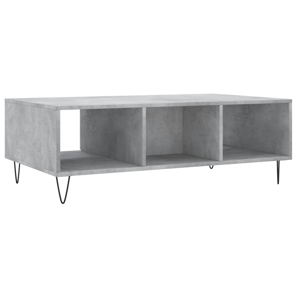 Mesa de centro 104x60x35 cm derivados madeira branco brilhante