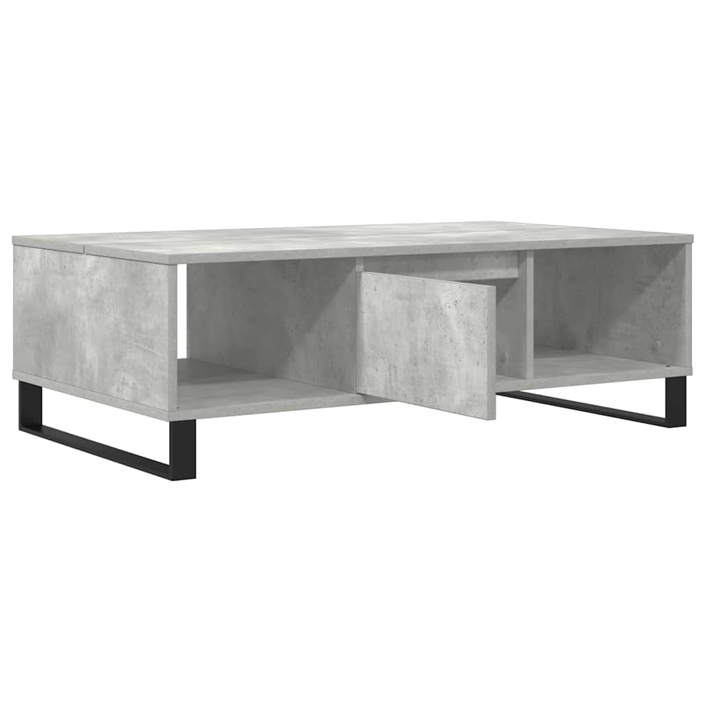 Mesa de centro 104x60x35 cm derivados madeira branco brilhante