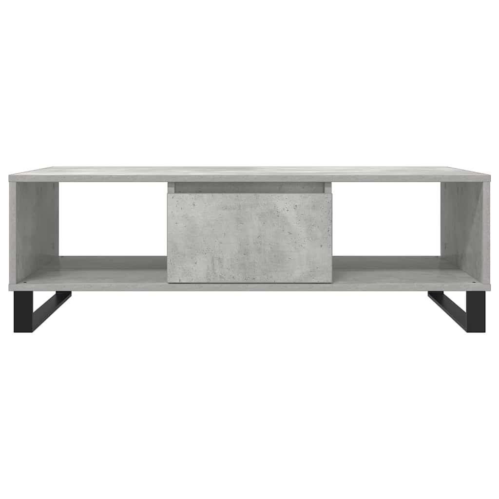 Mesa de centro 104x60x35 cm derivados madeira branco brilhante