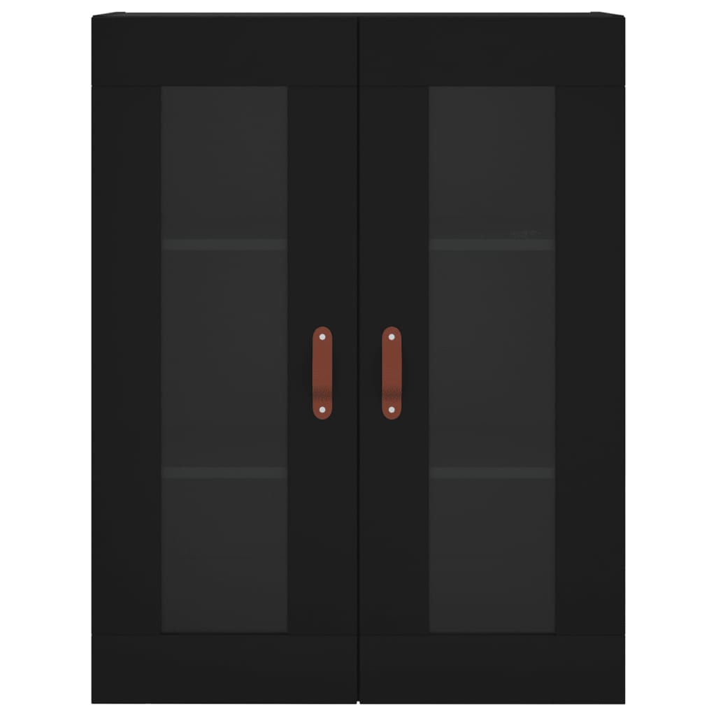 Armário de parede 69,5x34x90 cm preto