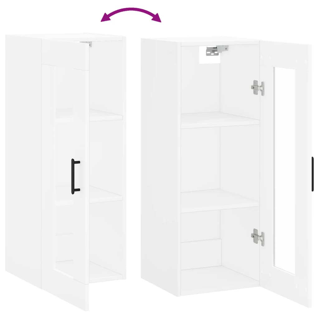 Armário de parede 34,5x34x90 cm branco