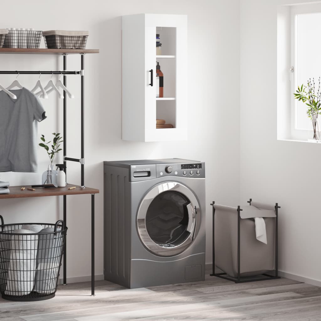 Armário de parede 34,5x34x90 cm branco