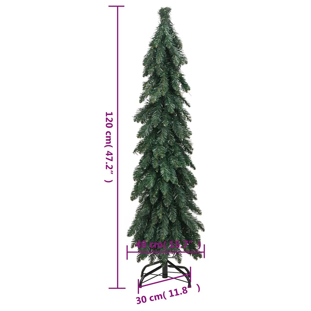 Árvore de Natal artificial pré-iluminada + 60 luzes LED 120 cm
