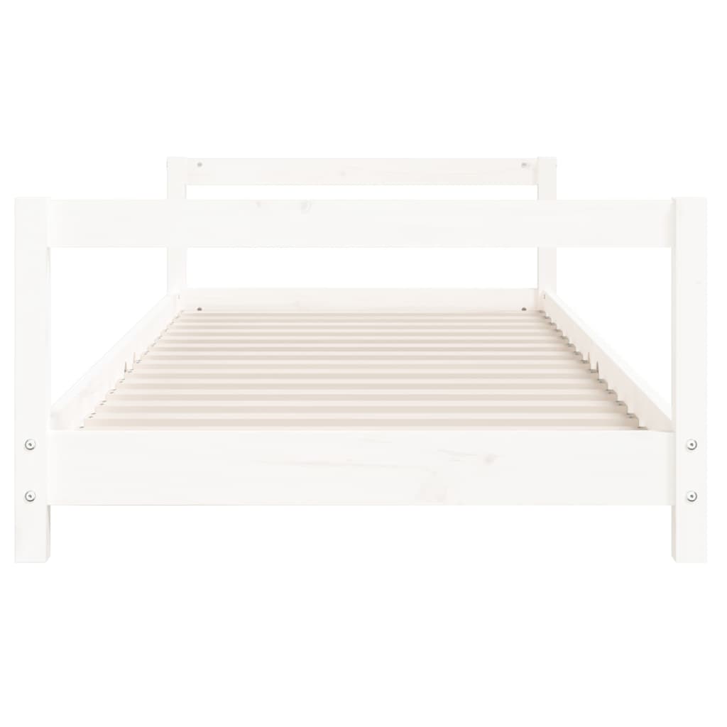 Estrutura de cama infantil 90x190 cm pinho maciço branco