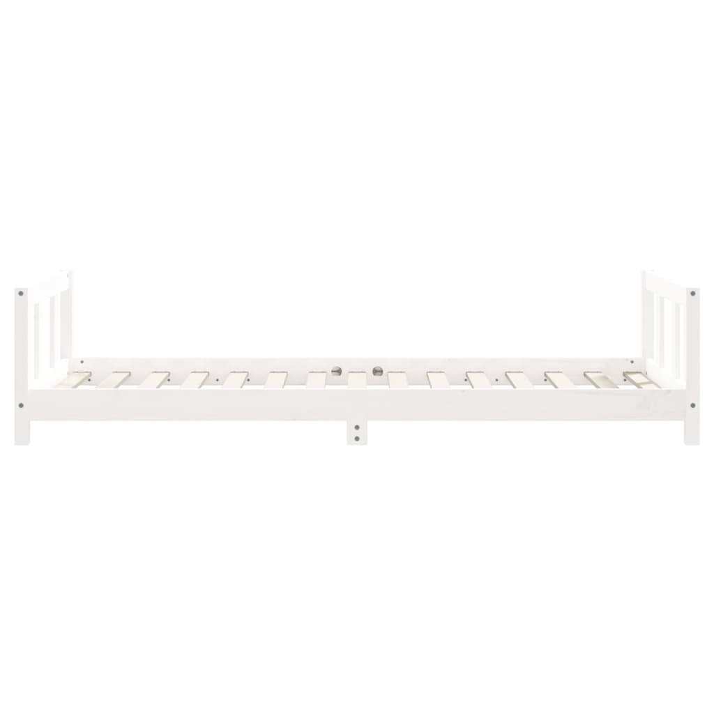 Estrutura de cama infantil 90x190 cm pinho maciço branco