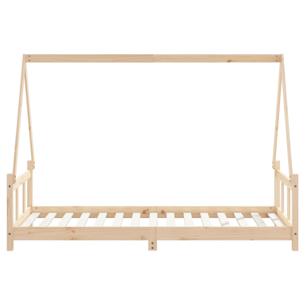 Estrutura de cama infantil 90x190 cm madeira de pinho maciça