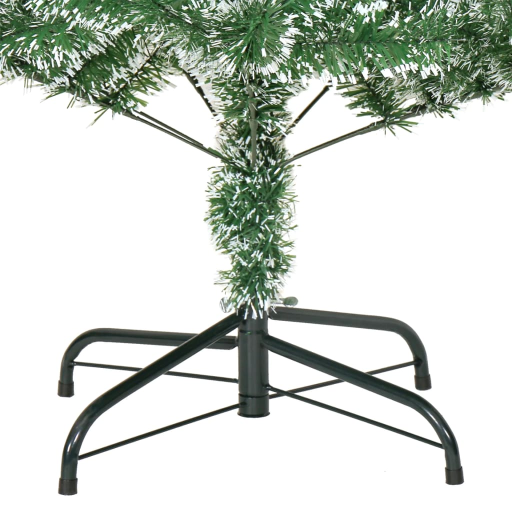 Árvore de Natal artificial c/ flocos de neve 120 cm verde