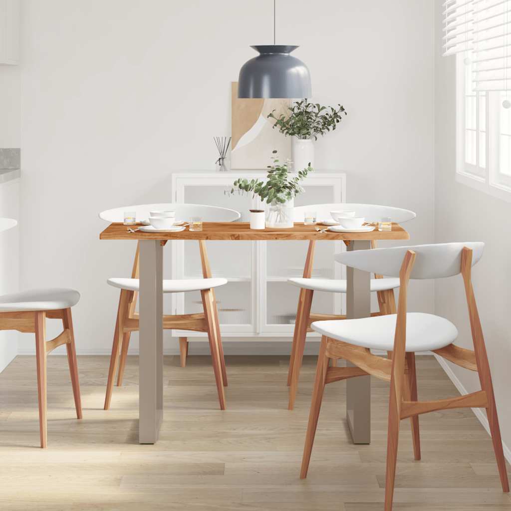 Mesa de jantar 110x50x76 cm madeira de acácia maciça