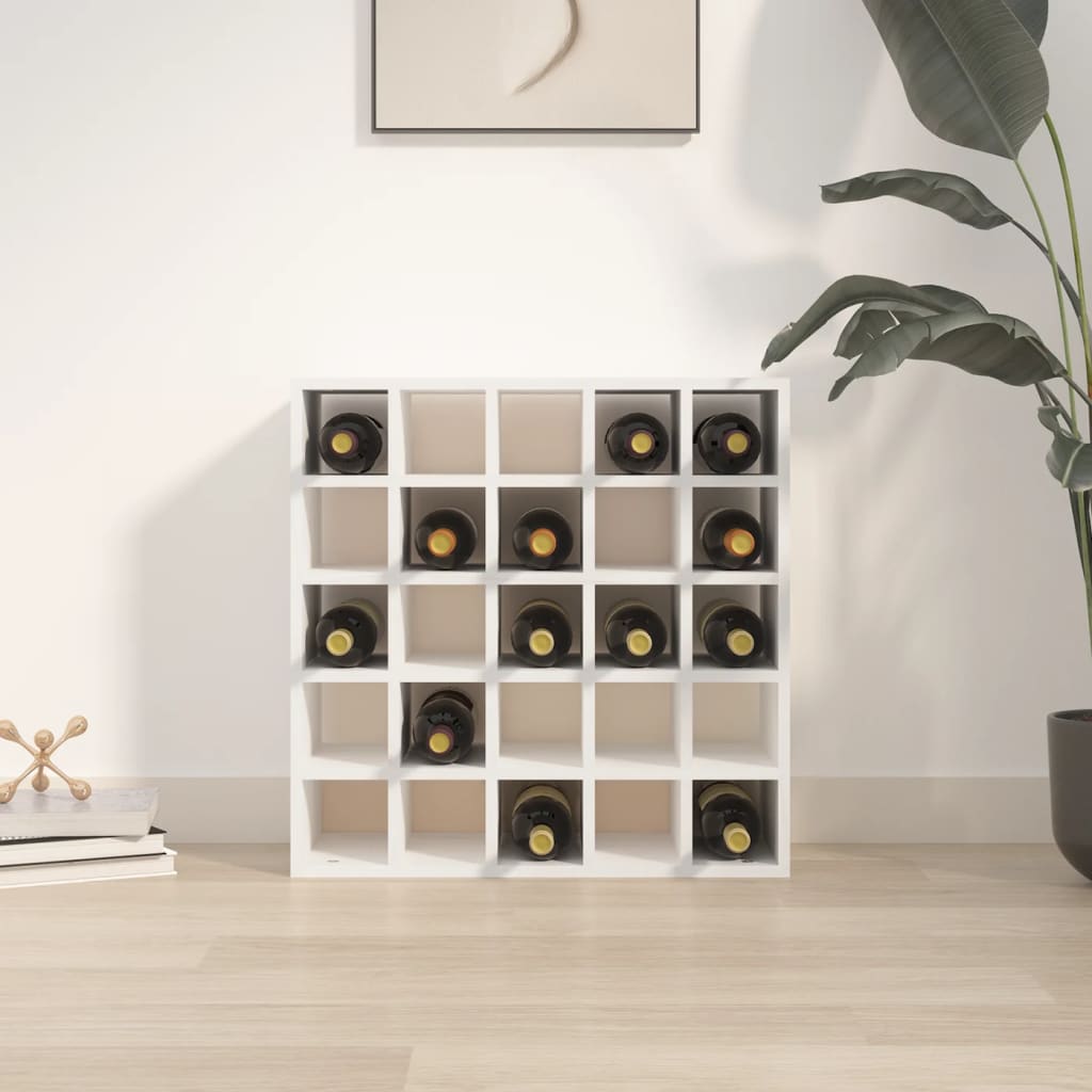 Adega Branca 56x25x56 cm Madeira Maciça Pinho