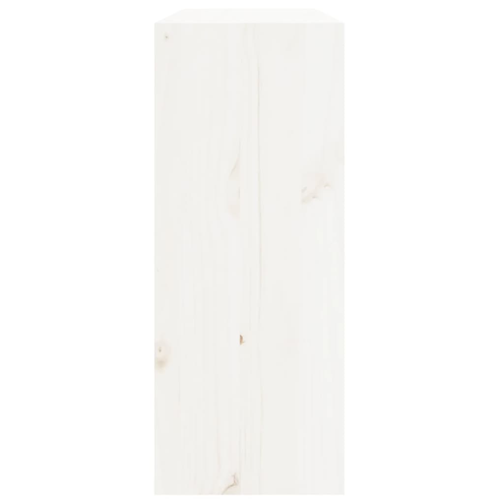 Garrafeira 62x25x62 cm madeira de pinho maciça branco