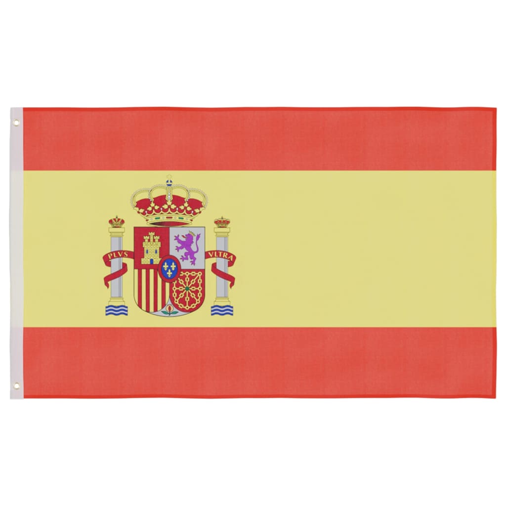 Bandeira da Espanha e mastro 5,55 m alumínio