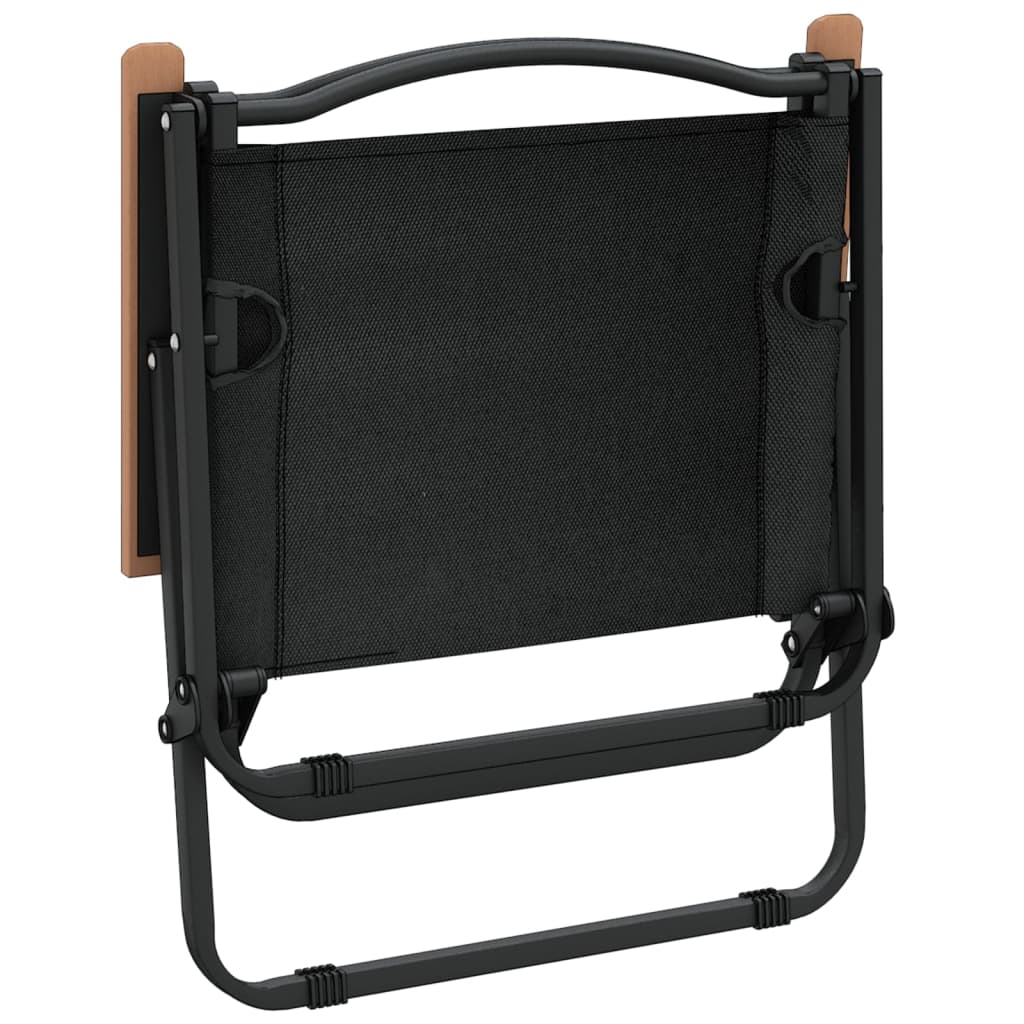 Cadeiras de campismo 2 pcs 54x43x59 cm tecido oxford preto