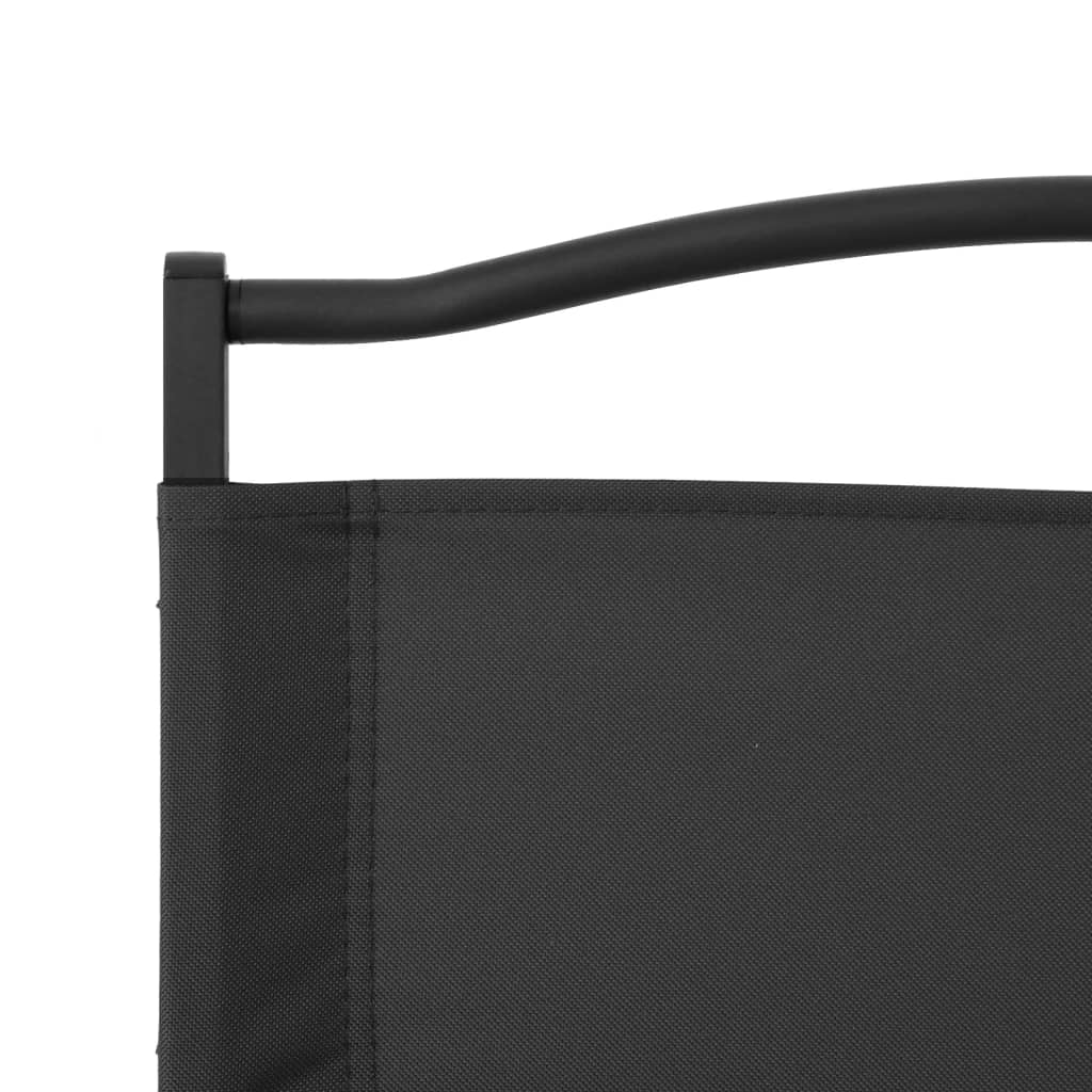 Cadeiras de campismo 2 pcs 54x43x59 cm tecido oxford preto