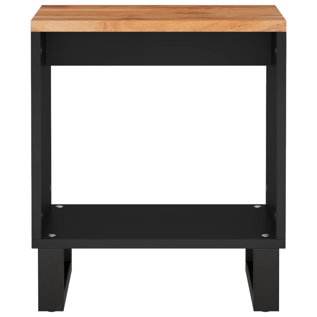 Mesa de centro 40x31x46 cm acácia maciça/derivados de madeira