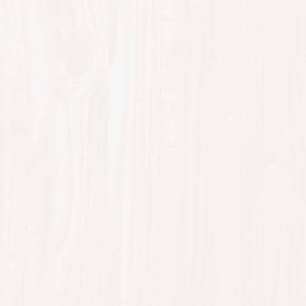 Mesa de centro 60x50x35 cm madeira de pinho maciça branco