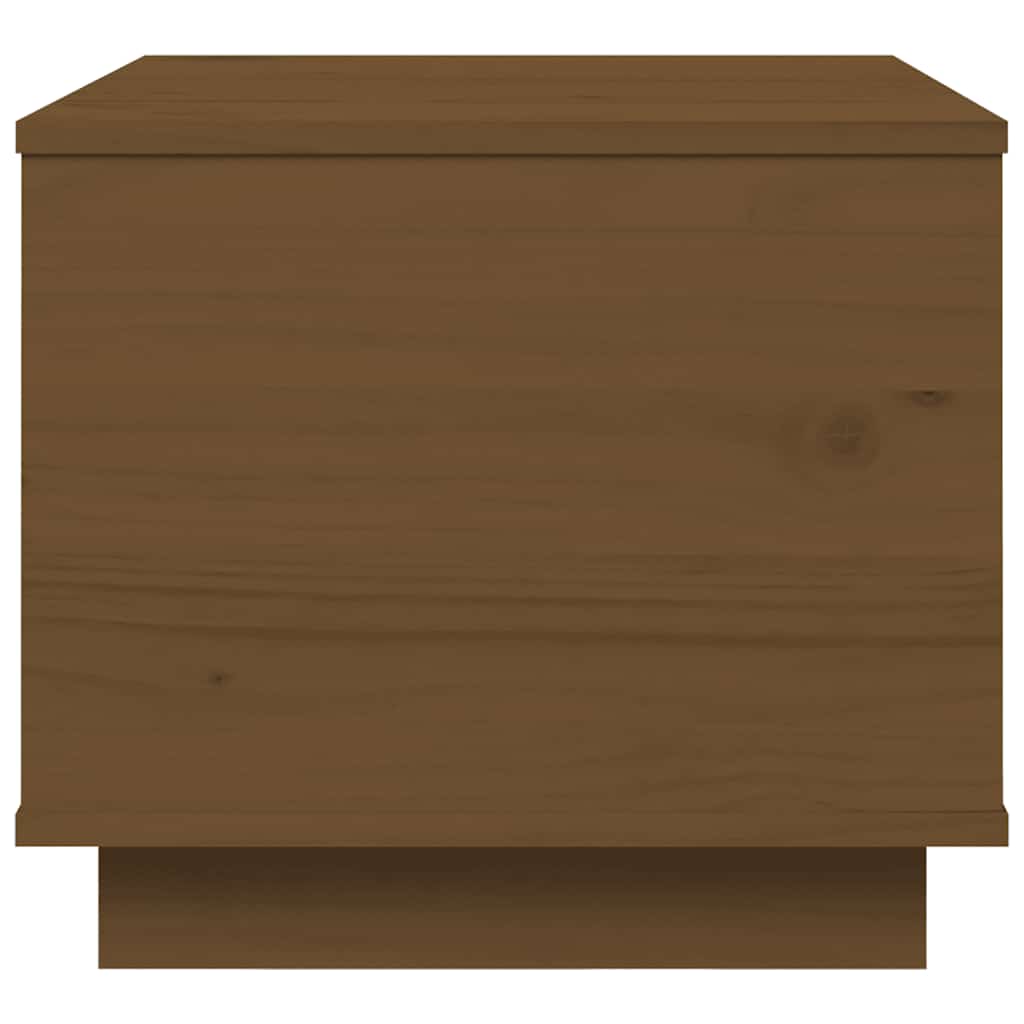 Mesa de centro 60x50x35 cm madeira de pinho maciça branco