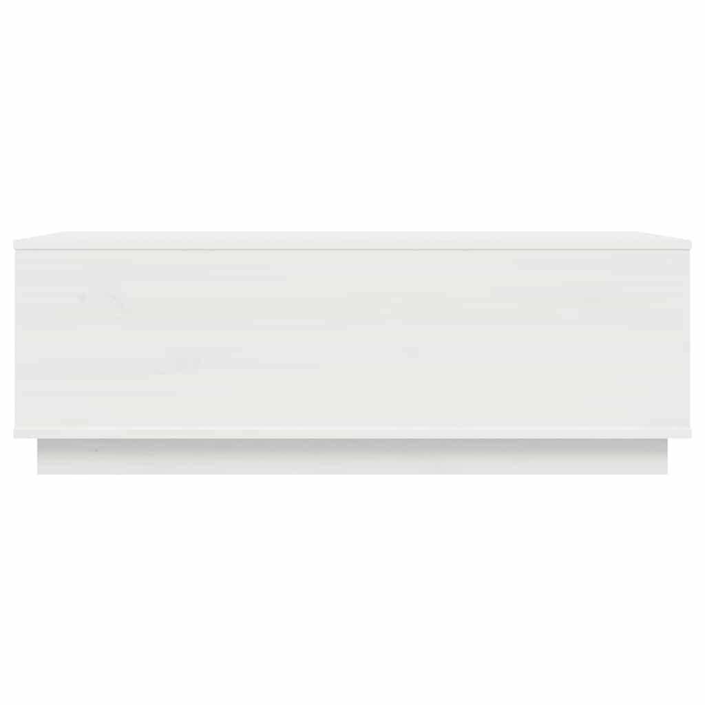 Mesa de centro 100x50x35 cm pinho maciço branco