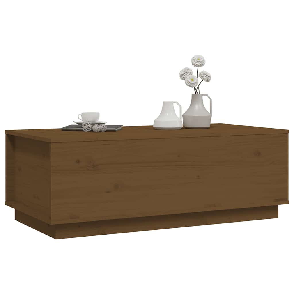 Mesa de centro 100x50x35 cm pinho maciço branco