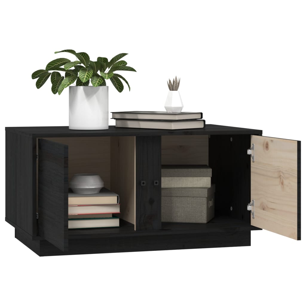 Mesa de centro 80x50x40 cm madeira de pinho maciça branco