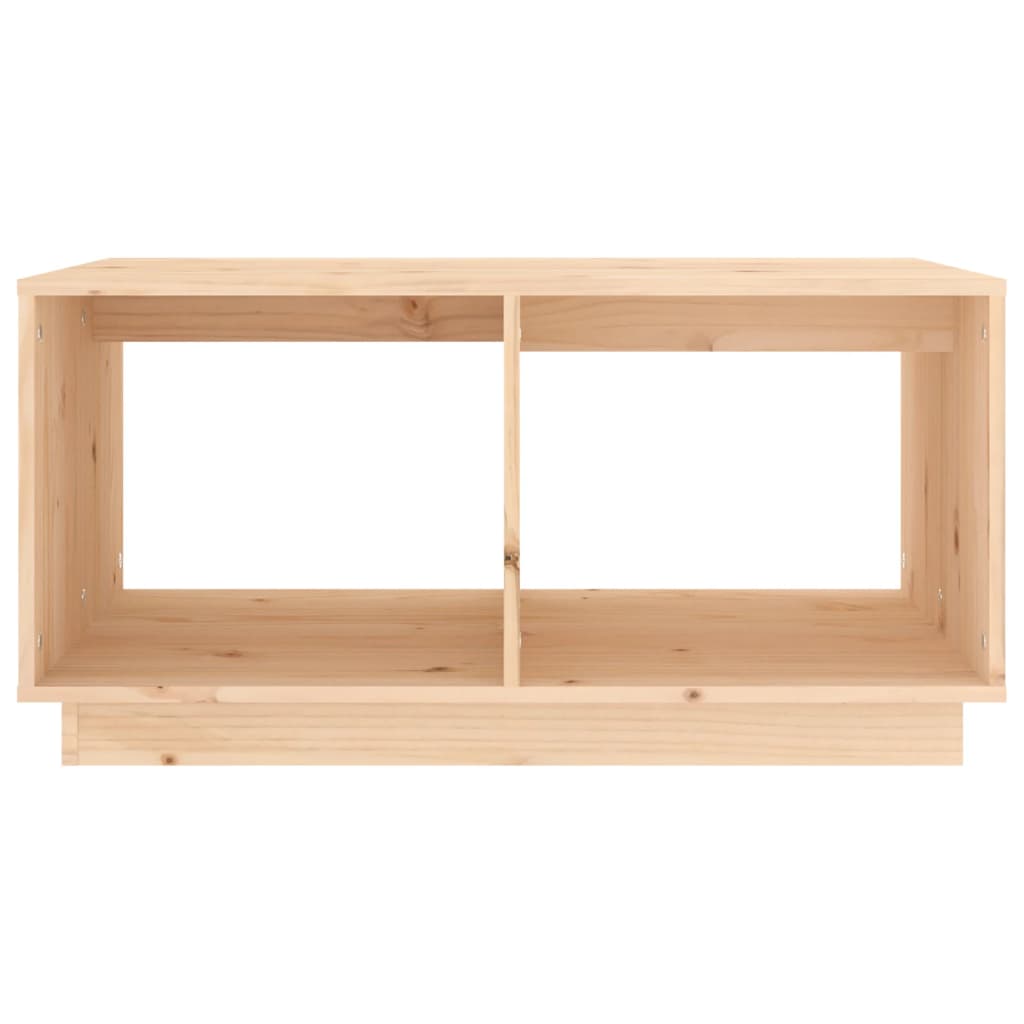 Mesa de centro 80x50x40 cm madeira de pinho maciça branco