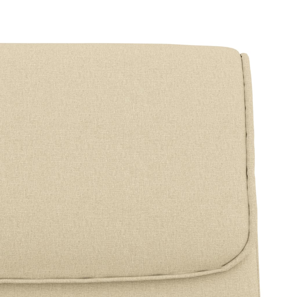 Banco 100x64x80 cm tecido cor creme