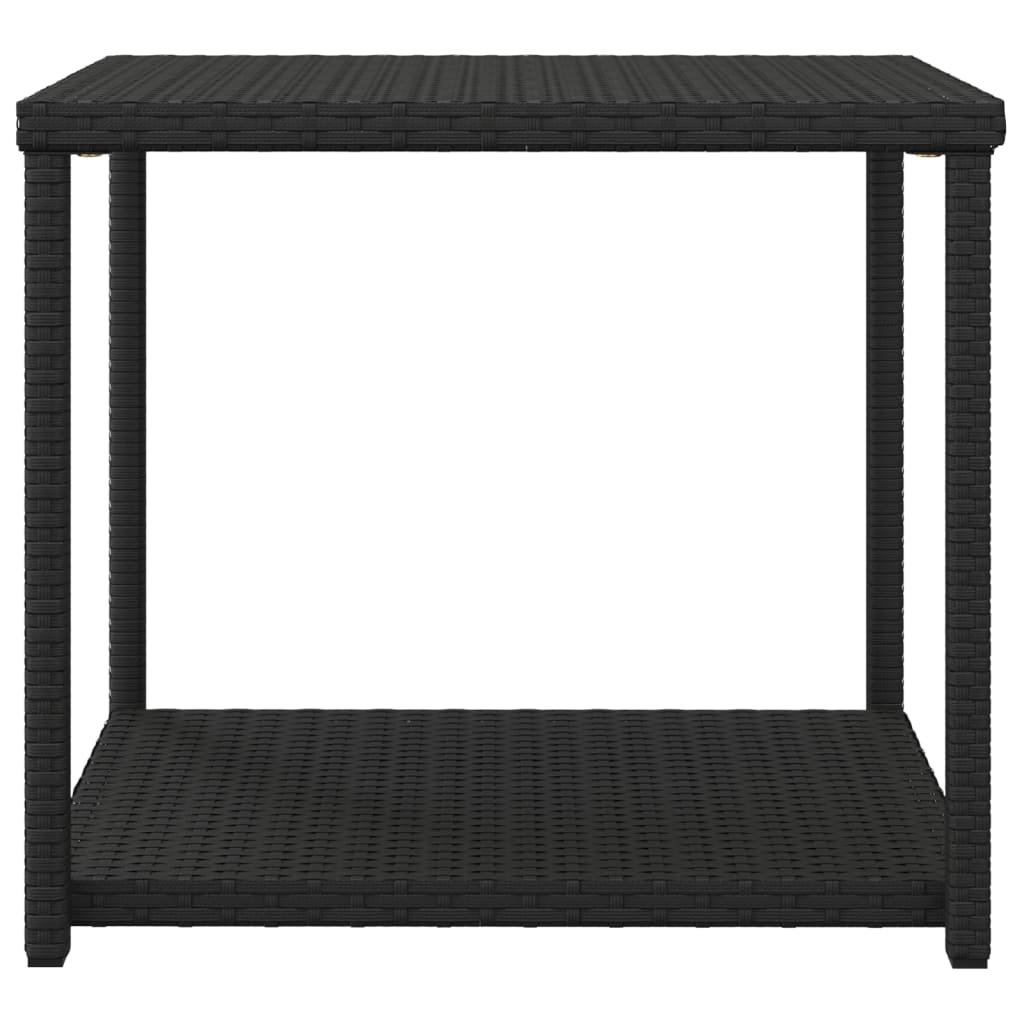 Mesa de apoio 55x45x49 cm vime PE preto