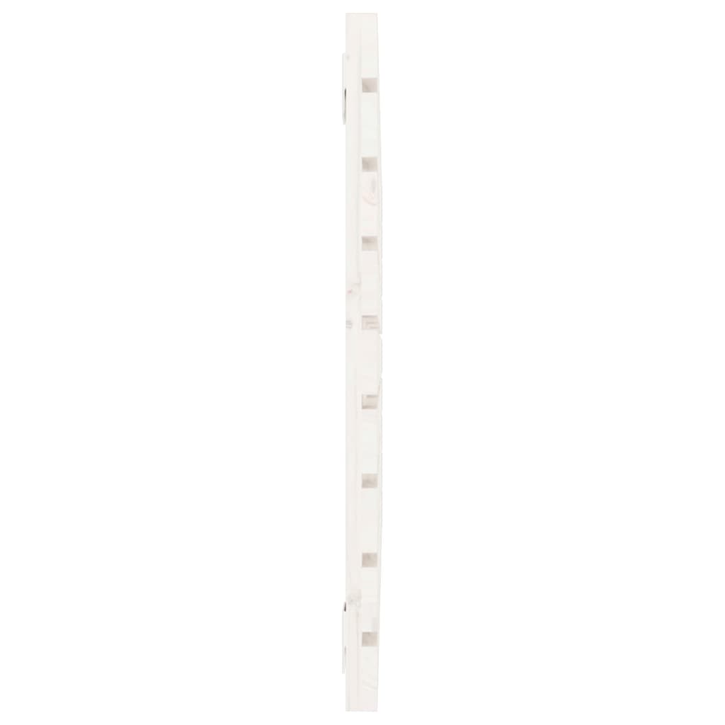 Cabeceira de parede 140x3x60 cm madeira de pinho maciça branco