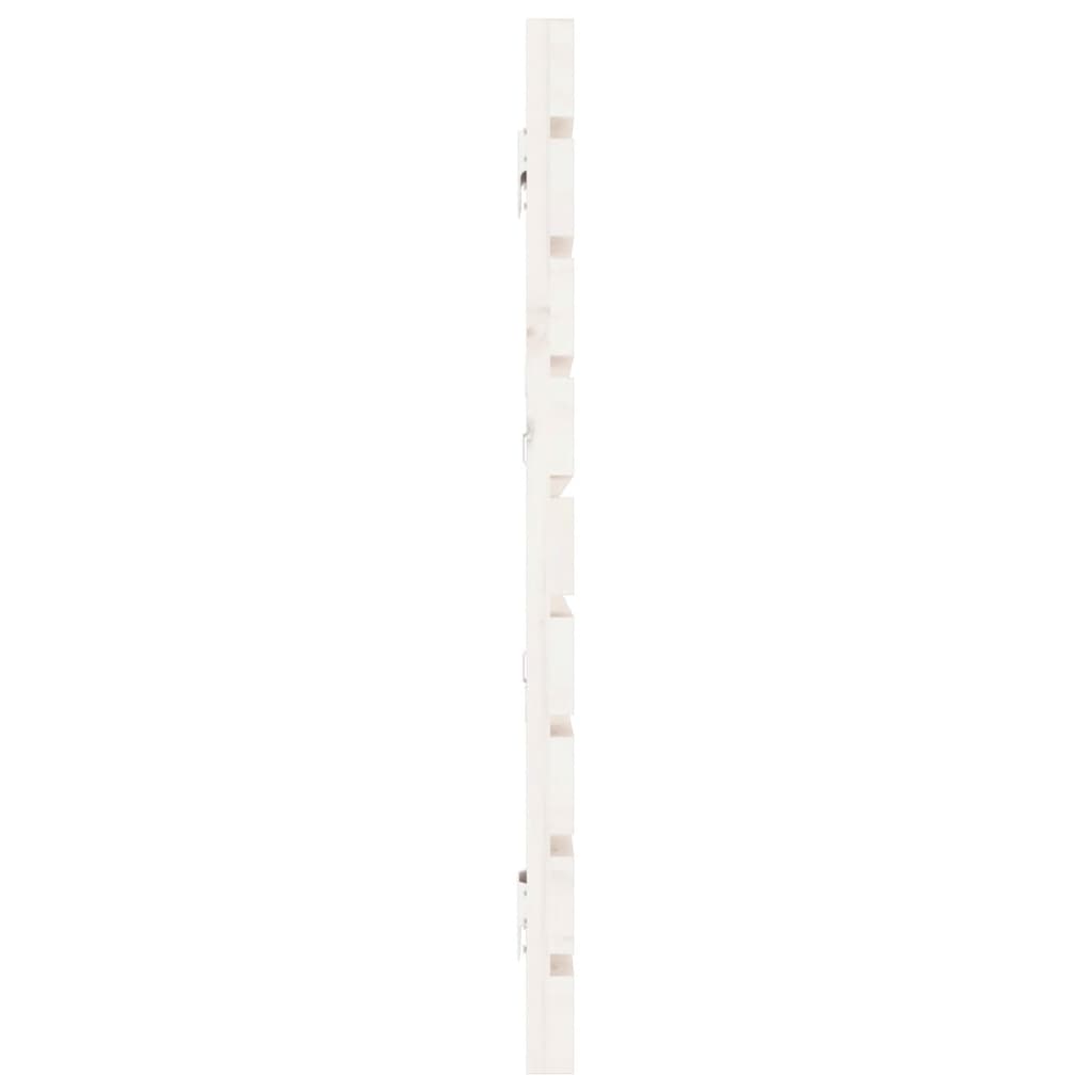 Cabeceira de parede 140x3x60 cm madeira de pinho maciça branco