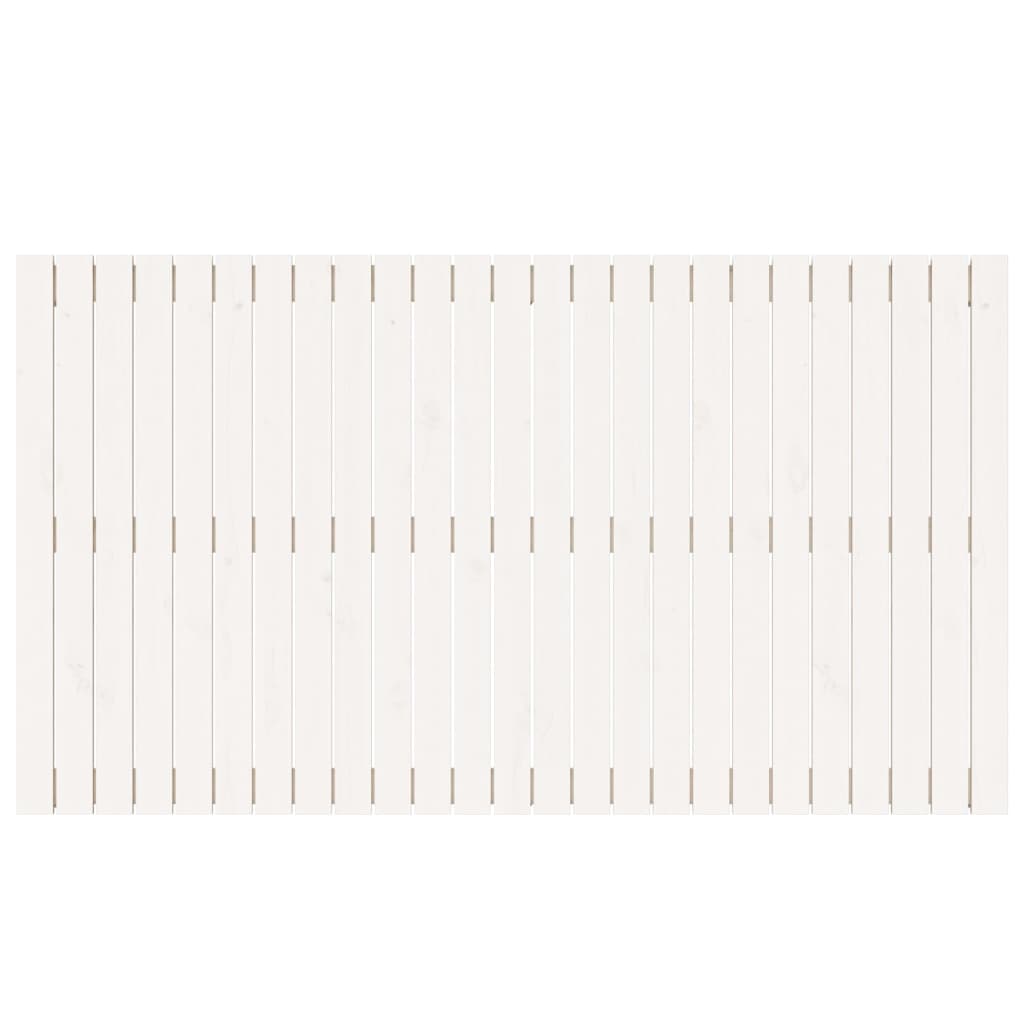 Cabeceira de parede 140x3x60 cm madeira de pinho maciça branco