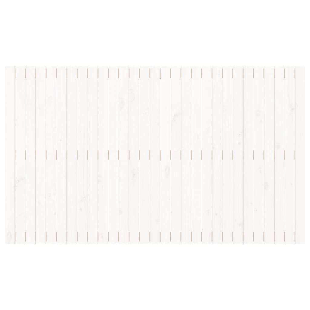 Cabeceira de parede 140x3x60 cm madeira de pinho maciça branco