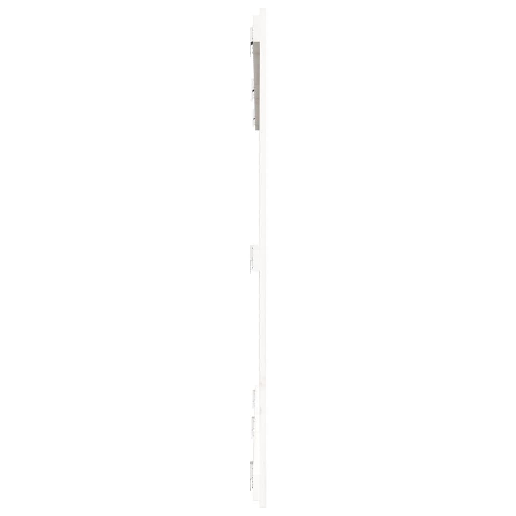 Cabeceira de parede 140x3x60 cm madeira de pinho maciça branco