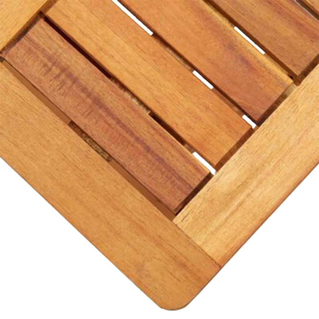 3 pcs conjunto lounge para jardim vime PE e acácia maciça