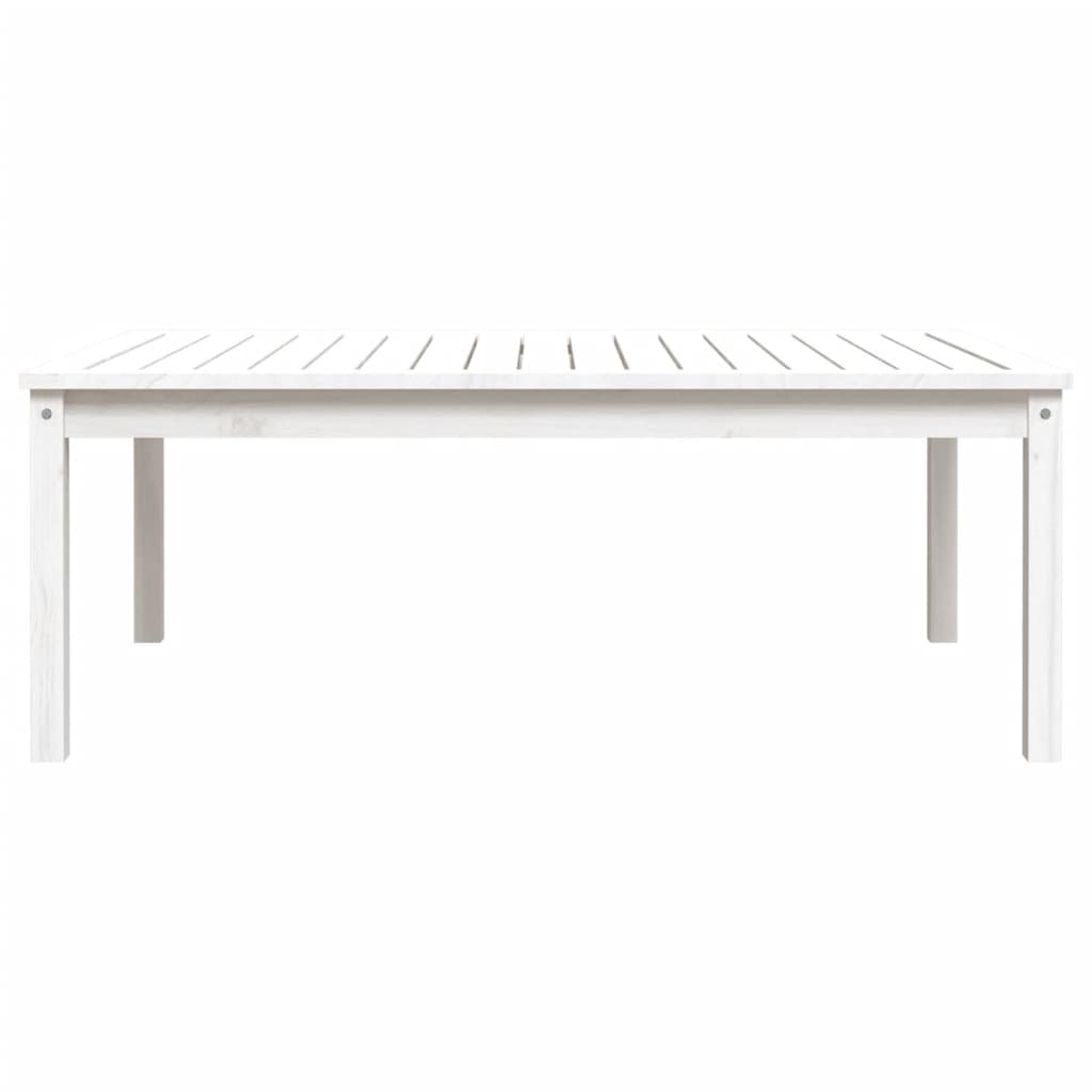 Mesa de jardim 82,5x50,5x45 cm madeira de pinho maciça branco
