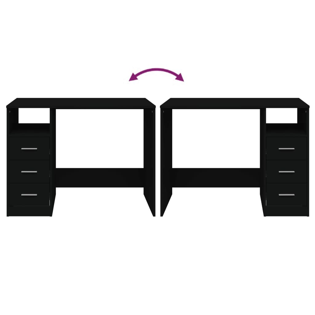 Secretária c/ gavetas 102x50x76 cm derivados de madeira branco