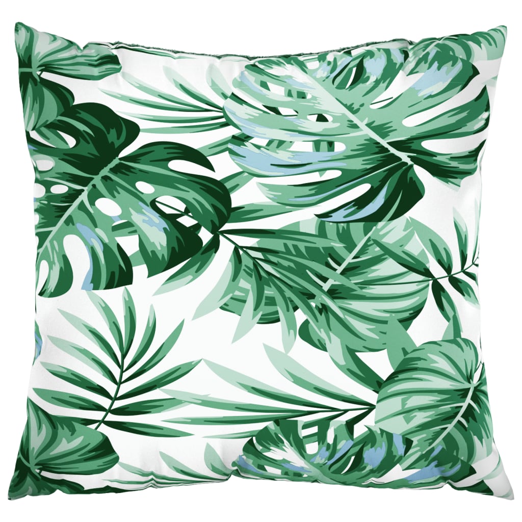 Almofadas de sofá 4 pcs 40x40 cm tecido padrão de folhas