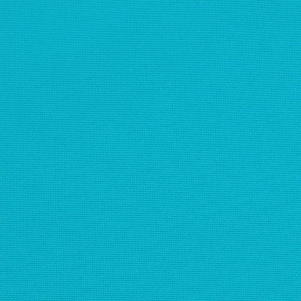 Almofadões para cadeira 4 pcs 40x40x7 cm tecido turquesa