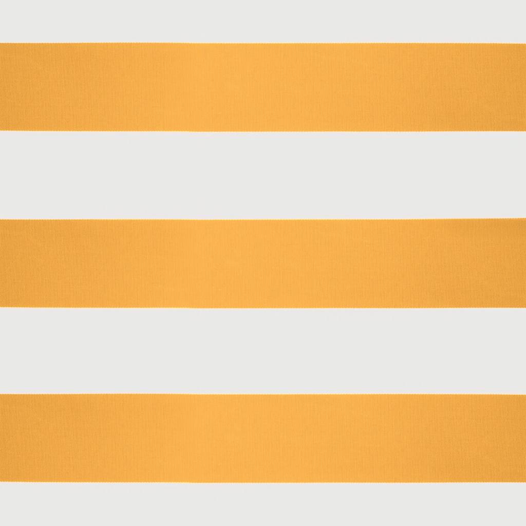 Toldo retrátil 4x3 m tecido e alumínio amarelo e branco