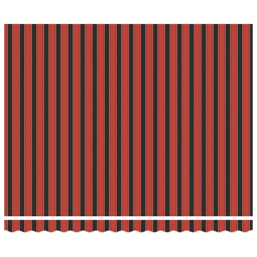 Toldo retrátil 4x3 m tecido e alumínio laranja e castanho