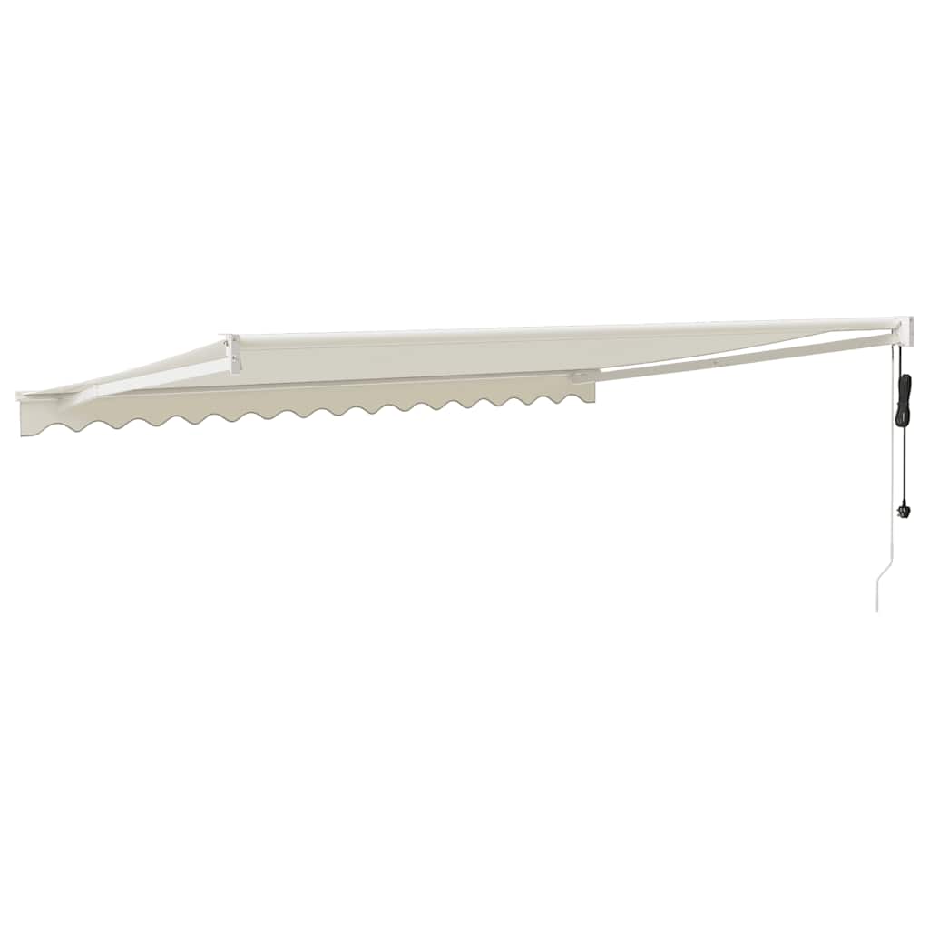 Toldo retrátil automático 4x3 m cor creme