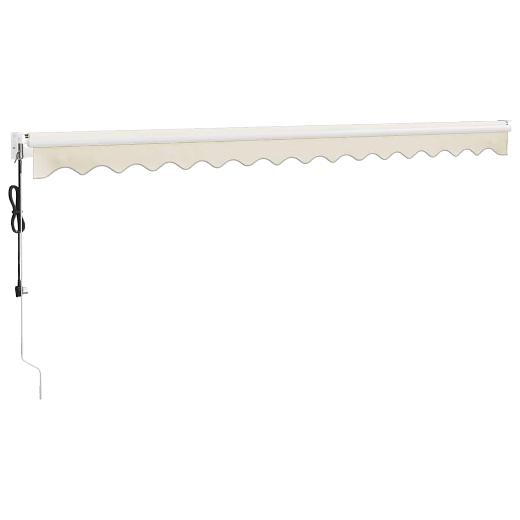 Toldo retrátil automático 4x3 m cor creme