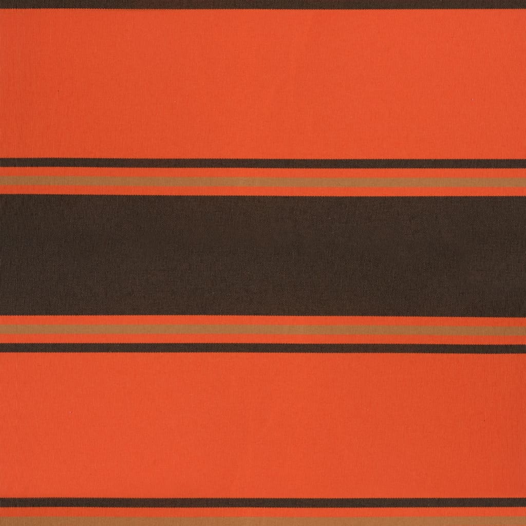 Toldo retrátil automático 4x3 m laranja e castanho