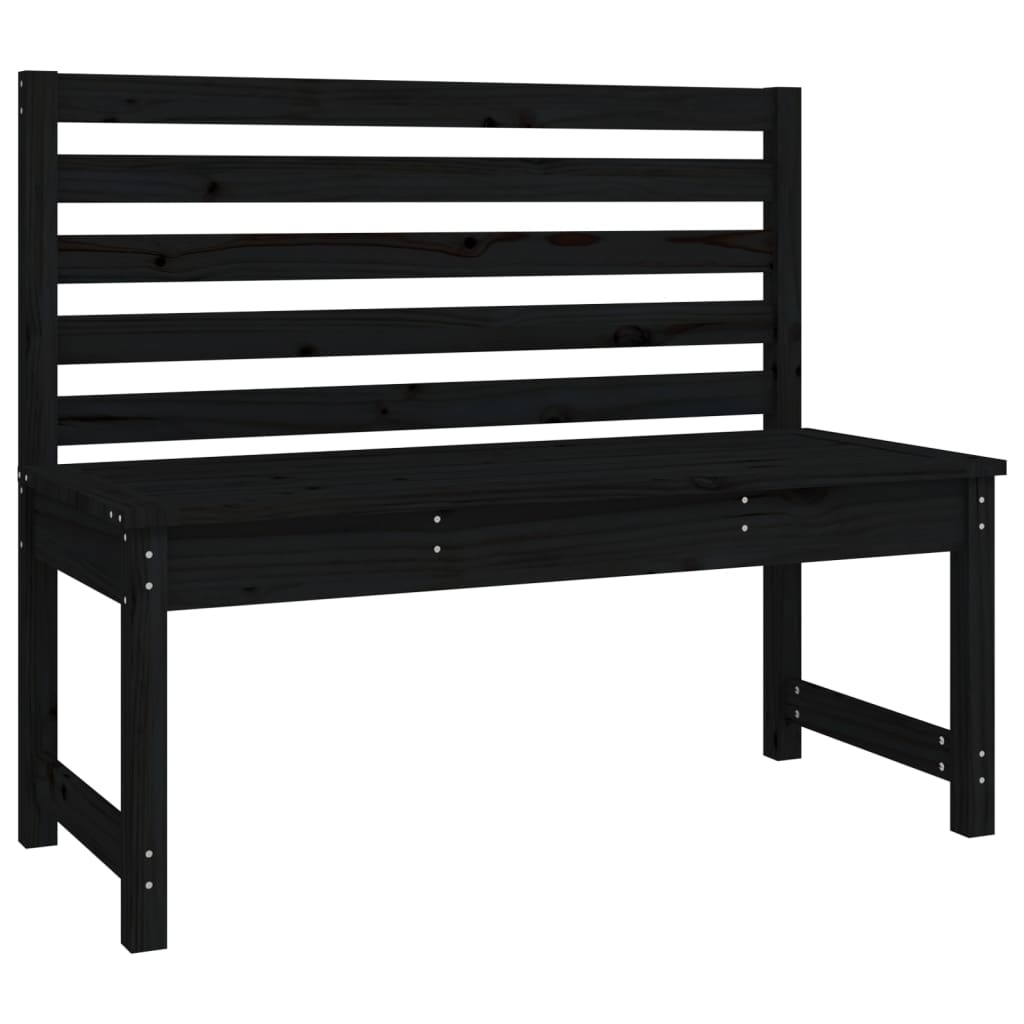 4 pcs conj. jantar p/ jardim madeira de pinho maciça preto