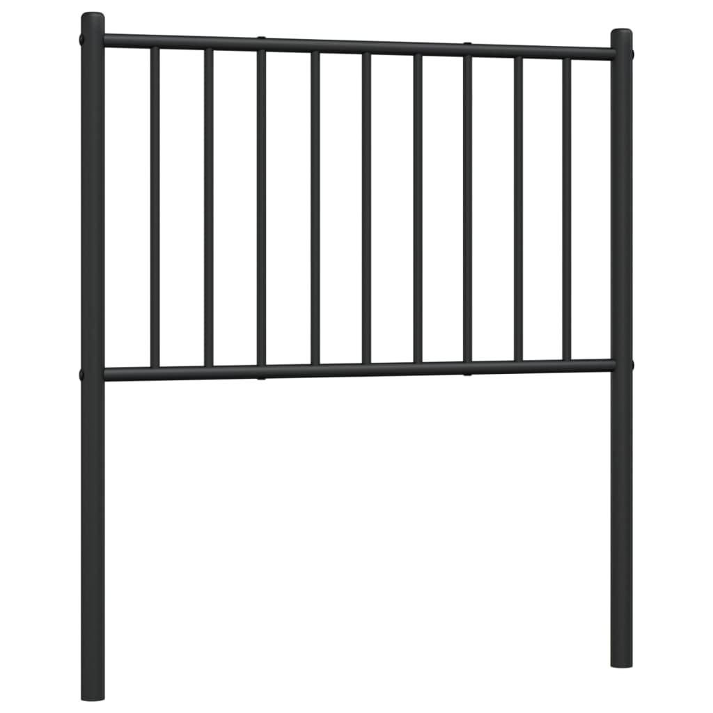 Cabeceira de cama 80 cm metal preto